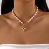 Heart Shape Jewelry With Alloy Water Crystal And Pearl For Youth And Adults
