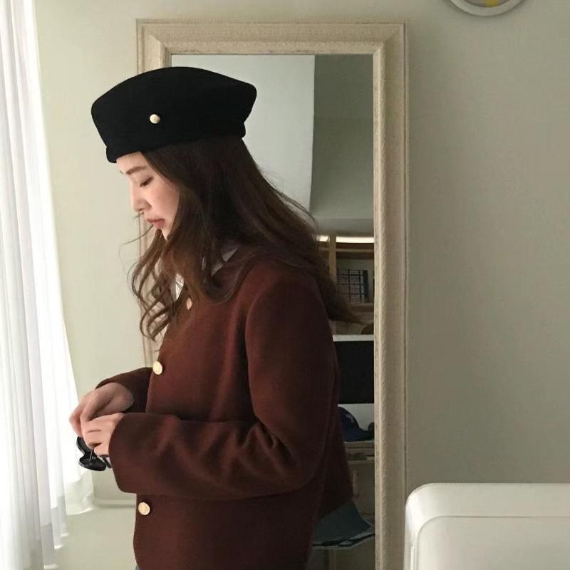 Модная фетровая шляпа-федора для женщин 100% шерсть Берет Женский Зимний Популярный Свадьба Коктейльная вечеринка Шляпка-таблетка Высокое качество Chapeau Femme