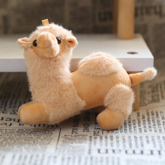 Милый плюшевый верблюд брелок пушистая кукла верблюд брелок для рюкзаков кошельков кукла подвесной кулон аксессуар
