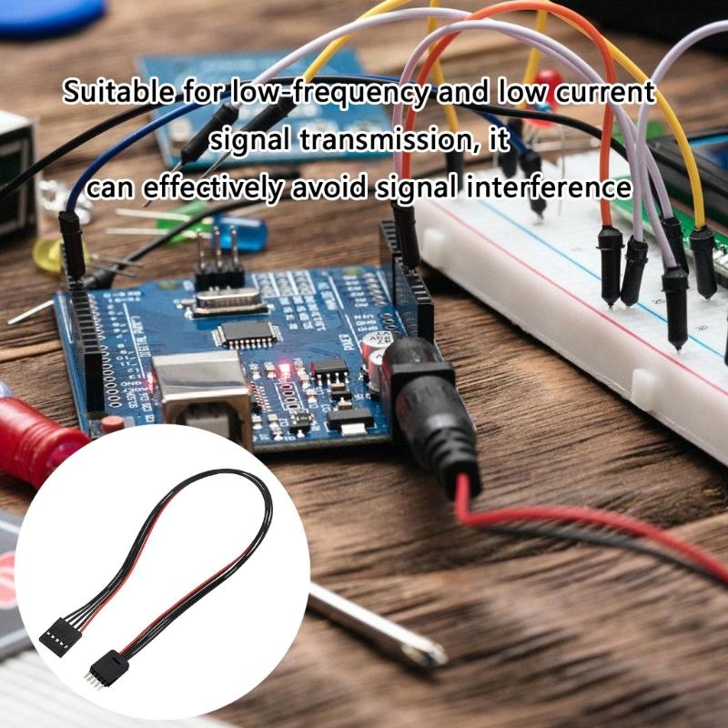 4-контактный адаптерный кабель 2,54 мм (мама) на 2,0 мм (папа), провода-перемычки для макетной платы, для прототипирования и тестирования электроники