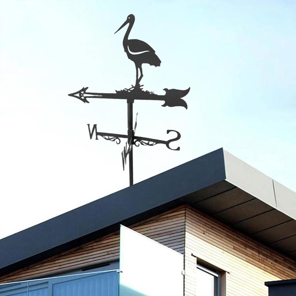Металлический флюгер в виде животного, практичный индикатор направления ветра для фермы, сада, двора.