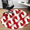 1pc Horse Pattern Office Round Area Rug,  Mat Suitable For Office, Under Office Chairs Bedroom Living Room Home Decor, Room Deco