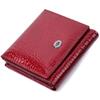 Compact Wallet for Women Made of Genuine Patent Leather ST Leather 22687 Red