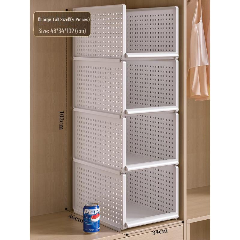 Wardrobe Partition Board: Adjustable Drawer-Style Clothes Organizer for Bedroom Storage