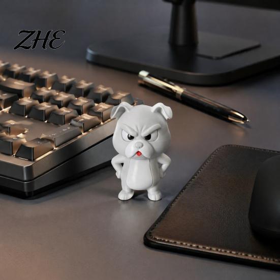 Unique Birthday Gift for Friends French Bulldog Figurine, 3D Printed Cute Hands on Hip Desk Ornament Office Decorative Home Decor, Stable PLA