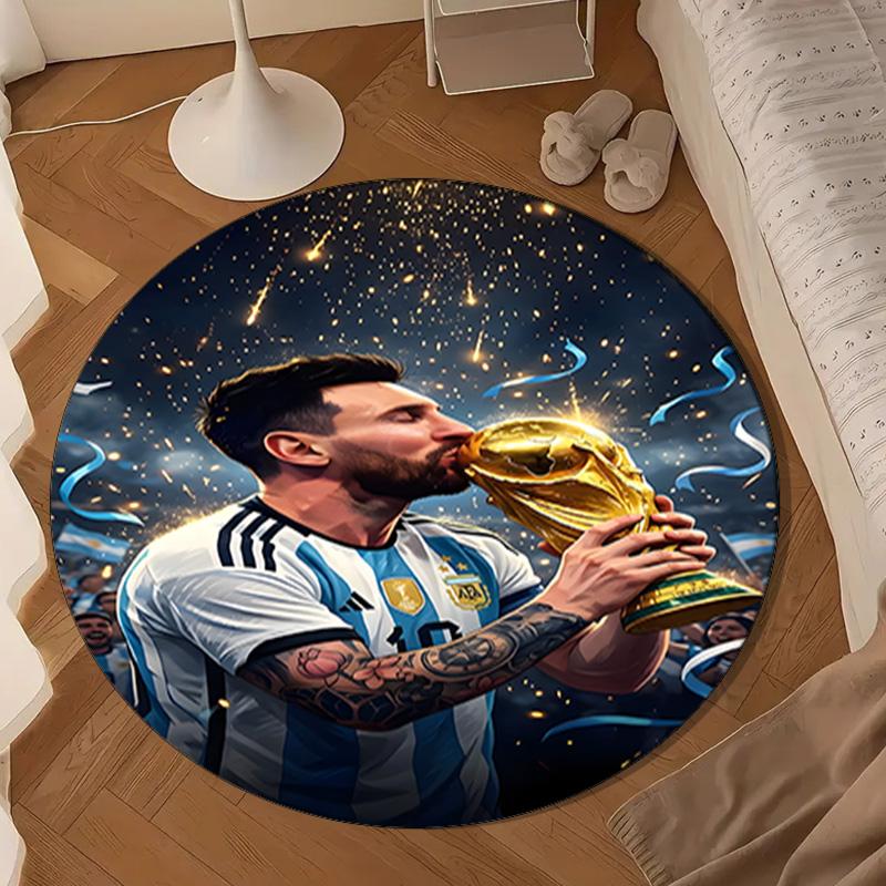 Goat Argentina Legend Mei-ssi Round mat Home Decor, Chair rug For livingroom,Bedroom, doormat home decor Birthday Gift Christmas Gifts