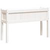 White Plant Pot with Legs 110 x 31 x 70 cm Solid Pine Wood