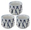Набор из 3 чашек для сакэ Mino ware Ichichinjugusa 405-14-41E(3)
