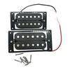 Электрогитарный звукосниматель Humbucker, двойная катушка, для грифа и бриджа, с монтажной рамкой, гитарные запчасти
