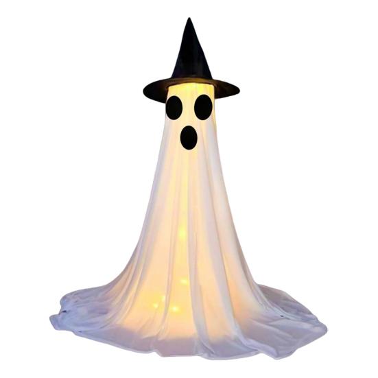 Halloween Ghost Decoration with LED Light Large White Scary Light Up Ghost