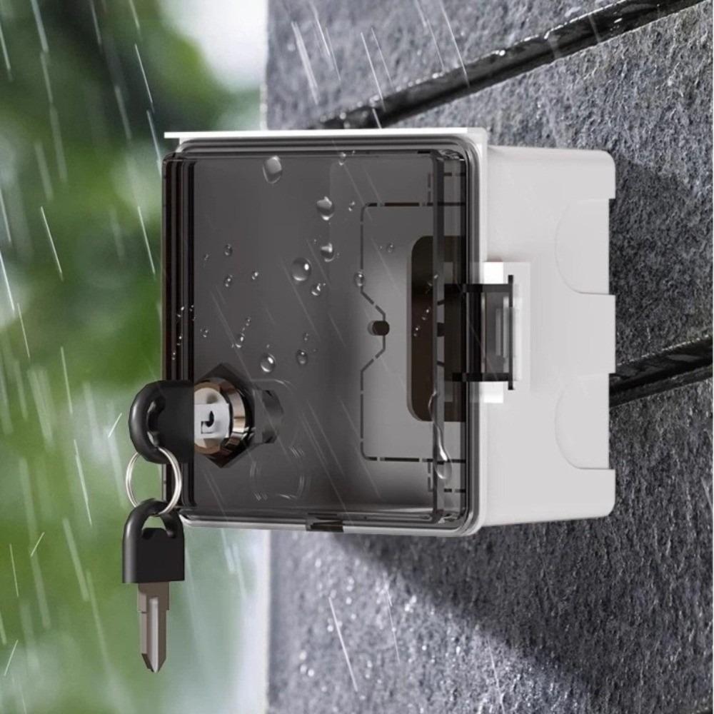 with Lock Outdoor Socket Waterproof Box Anti-Theft Socket Protection Box 86Type