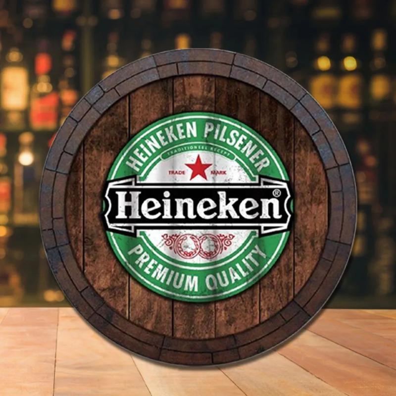 Witch Broom Halloween Sign, Round Aluminum Wall Plaque 20x20cm