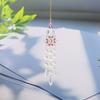 Decorative Agate Hanging Pendant With Colorful Diamonds Sun Butterfly Moon Star For Gift Giving And Holiday Decor