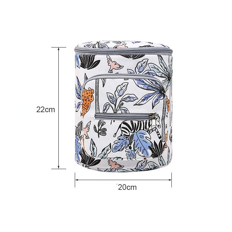 Вместительная коляска для новорожденных, органайзер с милыми мультяшными животными, европейский стиль, сумка для подгузников для младенцев, многофункциональная сумка для улицы