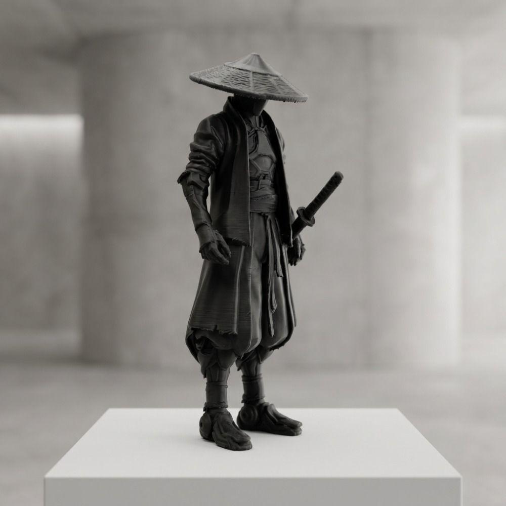 Decorative Model 3D Printed Warrior Ornament Creative Samurai Ornaments Desk Decoration Gift