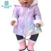 Clothes for Dolls Fits 43cm Toy New Born Doll American Doll Fashion Cotton Jacket Pink Rose Red White Purple