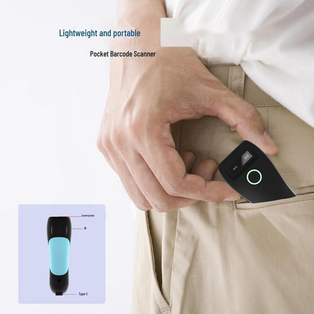 Компактный беспроводной Bluetooth-сканер 2D-штрихкодов от Yuanzhong Shentong Tiantian Yunda