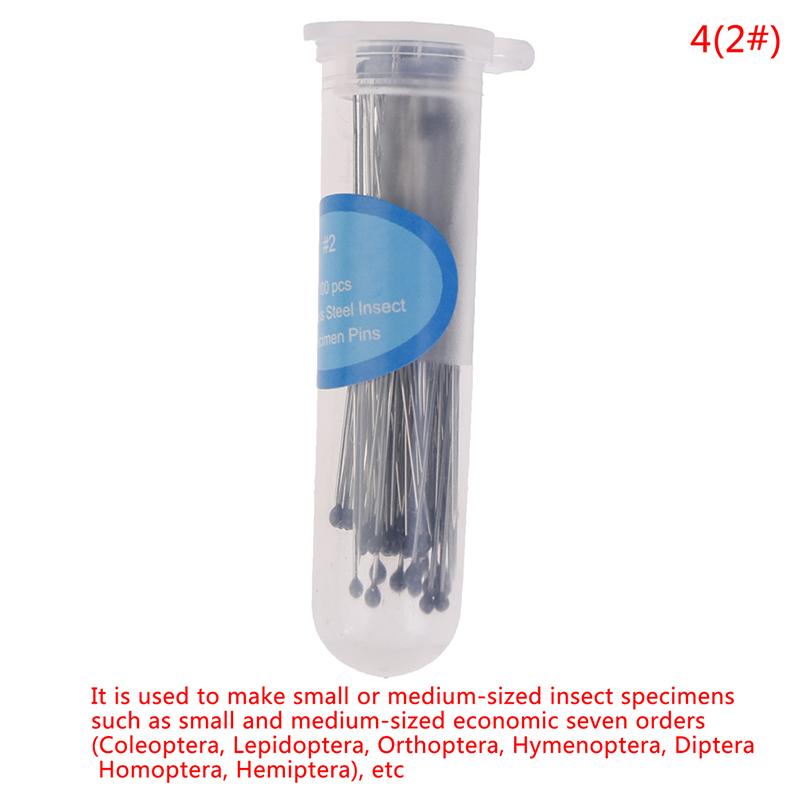 100шт булавки для насекомых образец иглы из нержавеющей стали для школьной лаборатории энтомологии