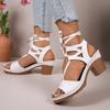 Новые сандалии женские летние сандалии танкетка толстый каблук женские каблуки