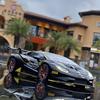 Масштаб 1/32 Lambo Huracan ST EVO, литая под давлением модель автомобиля, игрушечный автомобиль с откатным механизмом, звуком и светом для детей, коллекция подарков для мальчиков и девочек
