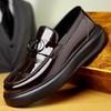 Fashion New Arrival Mens Driving Loafers Thick Bottom Summer Casual Shoes Leather Moccasins Breathable Slip On Boat Shoes Business Flats