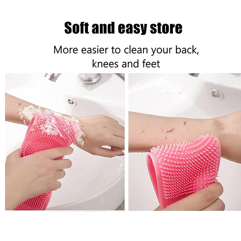 Magic Silicone Brushes Bath Towels Rubbing Back Mud Peeling Body Massage Shower
