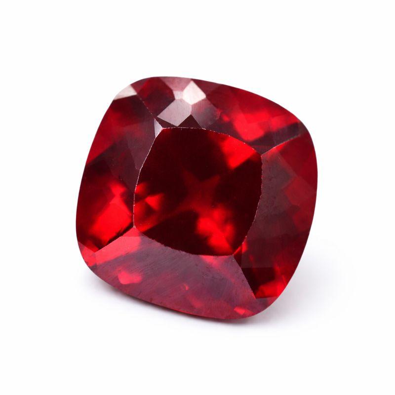 Gorgeous 9 Ct Natural Red Garnet Square Cushion Cut Loose Gemstone