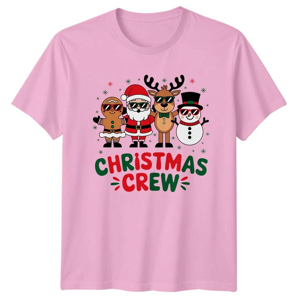 Christmas Crew Holiday Christmas Characters Unisex Unisexs Unisexs Graphic Tee