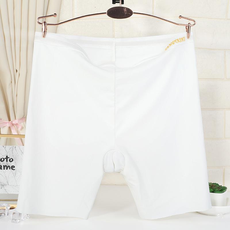 Большие размеры женские летние бесшовные защитные брюки из ледяного шелка для предотвращения воздействия высокой талии ультратонкие трусы-боксеры