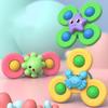 3PCS Suction Cup Spinner Toy Baby Bath Funny Game Educational Toys For Children Girls Boys Infant Sensory Stress Reliever Gifts