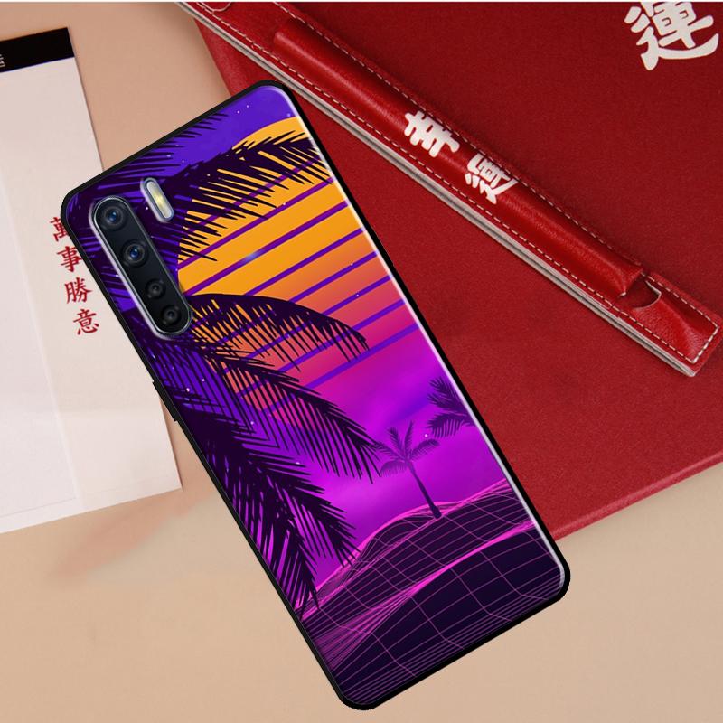 Синтвейв Ретро 80-е Неоновый Чехол Для Oppo A40 A78 A54 A74 A94 A17 A57 A77 A76 A16 A96 A18 A60 A80 A38 A58 A98 A15 A5 Pro