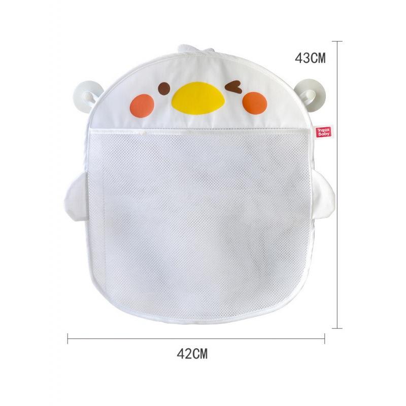 Dinosaur Duck Cartoon Animal Baby Bath Toys Organizer Net Bag Suction Cup Bathroom Baby Shower Tidy Storage Drain Water Dry