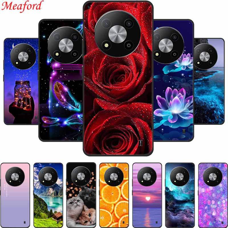 Phone Case For ZTE Blade A73 5G Back Cover Case Black Silicone Shockpoof Soft Funda For ZTE Blade A73 5G Case A 73 6.52" Coque