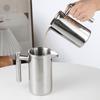 350ml French Press Coffee Maker Double Walled Insulated Coffee Press Filter Pot with Filter Stainless Steel Brewing Teapot