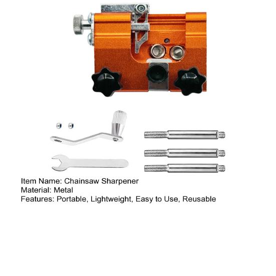 Точилка для бензопилы Портативная ручная заточка Точилка для бензопилы Компактный размер Портативный ручной набор приспособлений для заточки зубов бензопилы