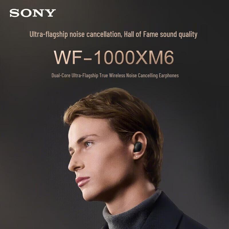 Sony Полностью беспроводные наушники с шумоподавлением WF-1000XM6