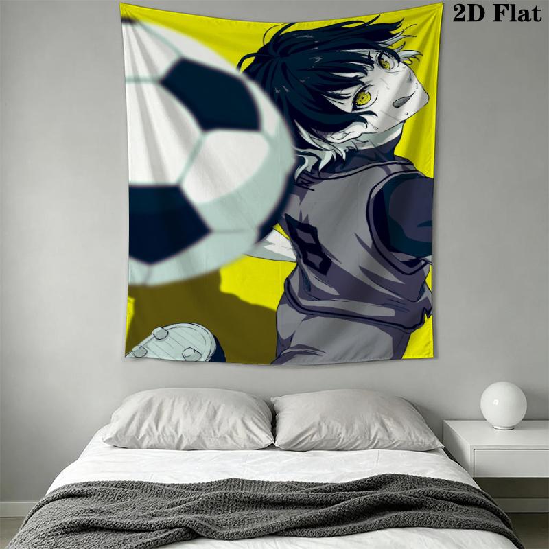 Meguru Bachira anime1 Wall Tapestry Aesthetic Wall Hanging Printed Fabric Blanket Decorative Tapestries for Bedroom Living Room Home Decor