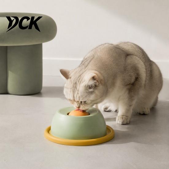 Slow Feeder Bowl for Dogs Lick Bowl, Interactive Pet with Rotating Ball, Cat Wet Food Non Slip Dog Orbital Design Yogurt, Bone Broth Feeding