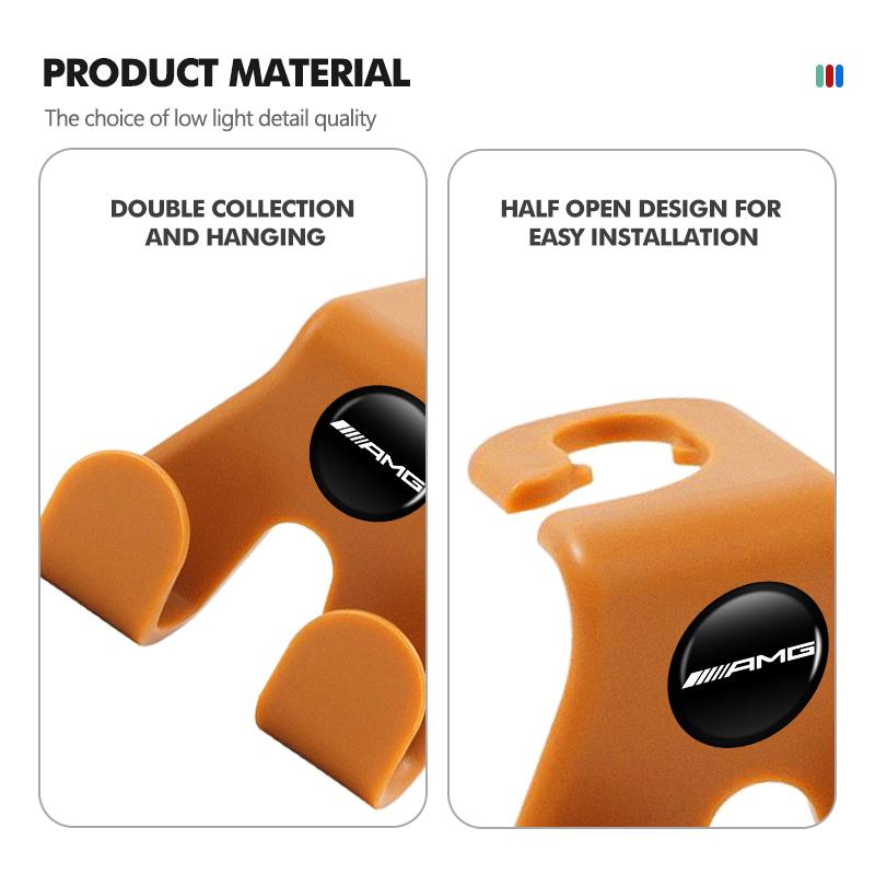 Car Seat Back Hook Mobile Phone Bracket Handbag Hanger Interior Accessories For AMG Mercedes Benz Exclusive C200 C260 C300 W202 gy9