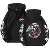 Unisex Anime Hoodie With Zipper Front Loose Fit Long Sleeve Sweatshirt Fall Casual Wear