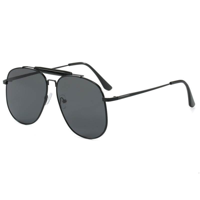 Pilot Shape Sunglasses Women European American Style Double Bridge Sun Glasses Men Mountaineering Hiking Men’S Sunglasses