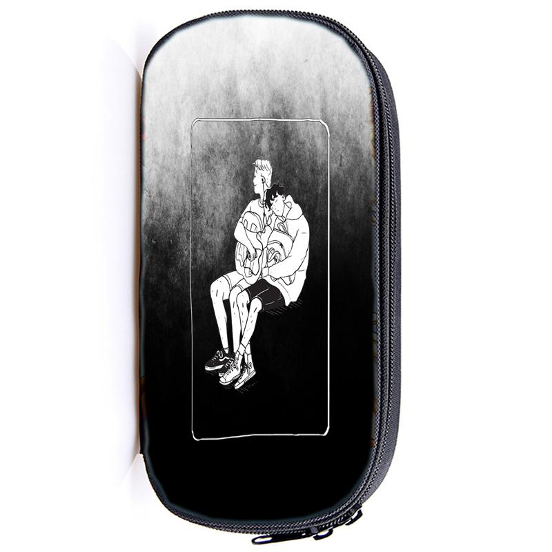 Heartstopper Канцелярские принадлежности Сумка-карандаш Ник и Чарли Студенческий экзамен Специальный нейлоновый чехол для ручки ЛГБТ-сумка унисекс Школьные принадлежности