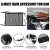 Breathable Mesh Bag Adjustable Mesh Pocket Interior Cargo Storage Bag Car Ceiling Storage Net Pocket Car Roof Storage Organizer