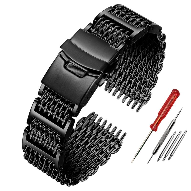 24 мм цельный ремешок для часов из нержавеющей стали для серии Casio PROTREK PRW-6600 PRG-600Y PRG-650 PRG-600 Мужские аксессуары для часов