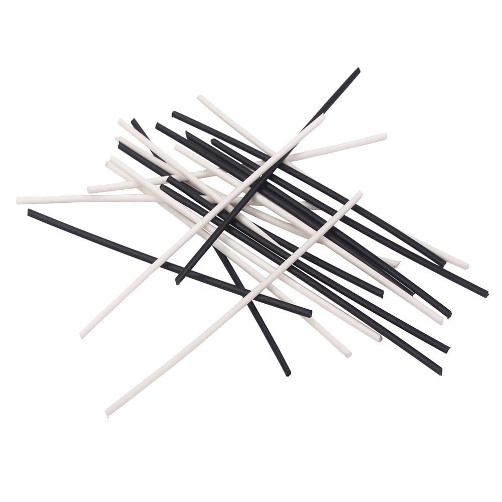 Гитара Бас Боковые Точки Накладка Гриф Маркер Позиции Музыкальный Инструмент Инкрустация Точки 102 * 2 мм 10 шт. Белые и 10 шт.