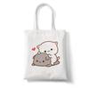Kawaii Cats Cute Animal Fashion Shopper Bag High Capacity Canvas Bags Women Tote Bag Handbags Casual Girl Shoulder Bag For Girls