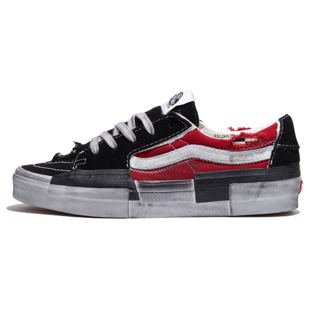 Vans Sk8 Low Comfortable Versatile Classic Non-Slip Low-Top Skate Shoes Unisex Sneakers Black Red VN0009QS458
