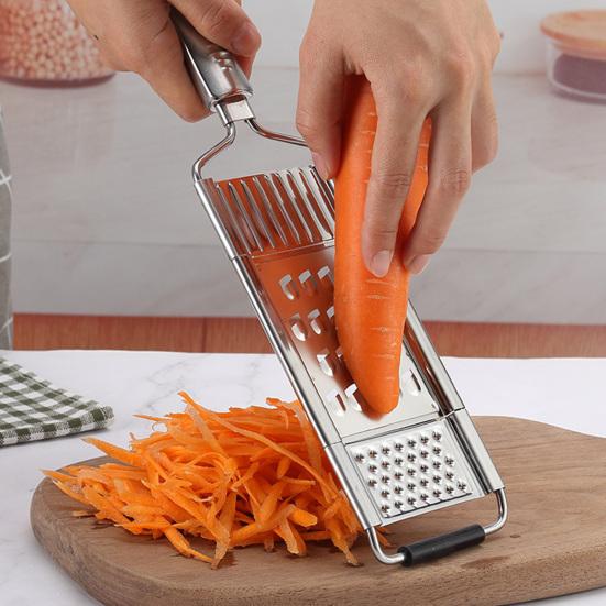 Овощерезка из нержавеющей стали, овощерезка, съемное лезвие, кухонная овощерезка, овощерезка для салатов, сыра, фруктов