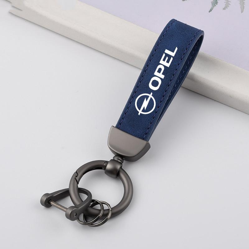 Suede Car Keychain Keyring Anti-Loss Pendant For Opel Astra Insignia Corsa Zafira Meriva Mokka Vivaro Vectra Antara Accessory
