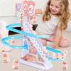 Kids' Toy: Little Pig Roller Coaster with Climbing Stairs & Multi-Layer Slide for Fun & Learning
